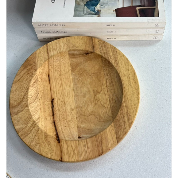 Solid Wood Charger Plate 9.5" - Picture 1 of 5